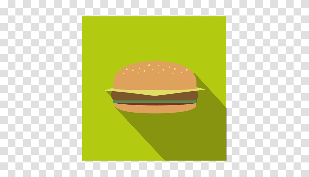 Flat Hamburger Square Icon, Advertisement, Food, Poster, Flyer Transparent Png