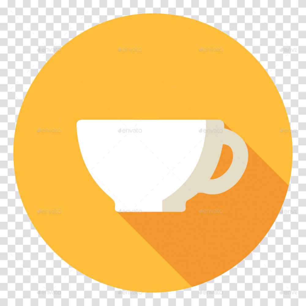 Flat Icon Coffee Cup, Soccer Ball, Label, Plant Transparent Png