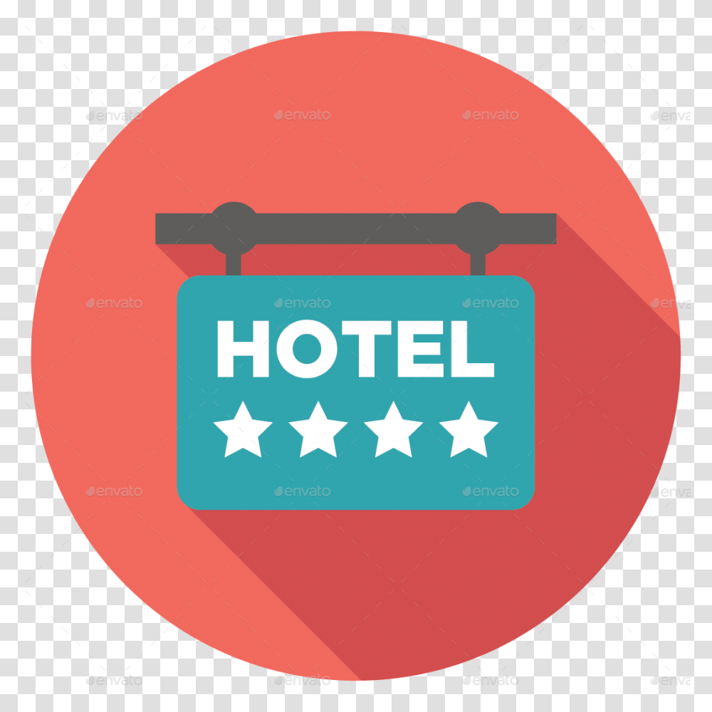 Flat Icons Traveling Hotel Logo Icon, Weapon, Weaponry, Blade, Text Transparent Png