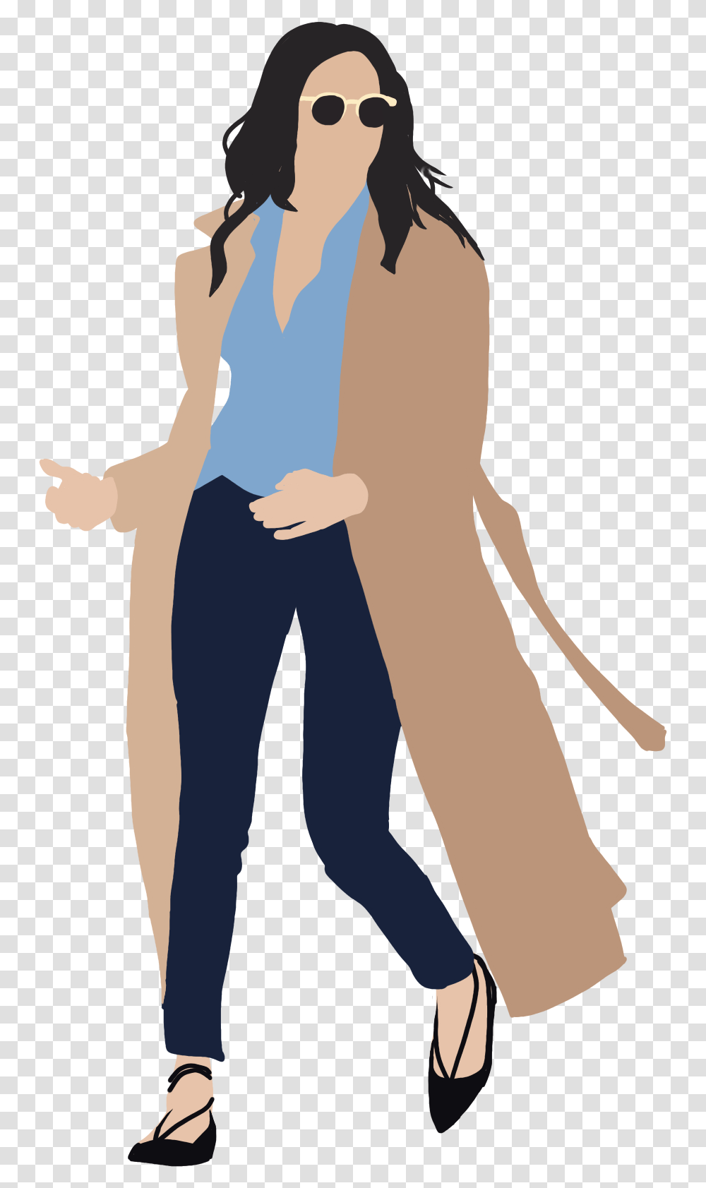 Flat Illustration People, Person, Pants, Sleeve Transparent Png