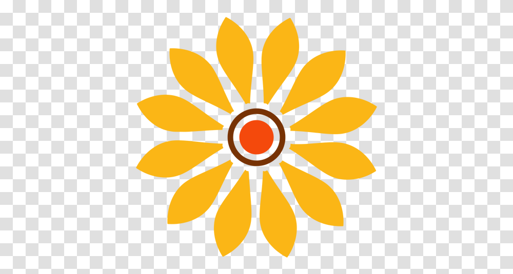 Flat Isolated Sunflower Head Graphic & Svg Flower Graphic, Lamp, Plant, Floral Design, Pattern Transparent Png
