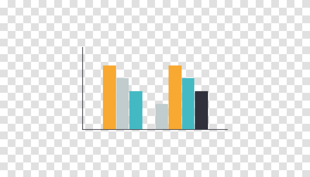 Flat Multicolor Decreasing Bar Chart, Logo Transparent Png