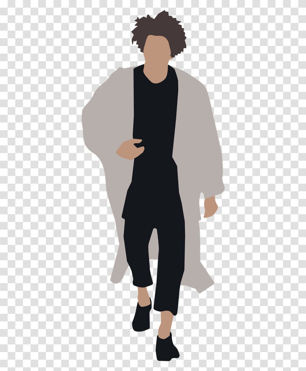 Flat People Laura Beulens Icon People Ideas Of Icon Illustration, Person, Silhouette, Clothing, Sleeve Transparent Png