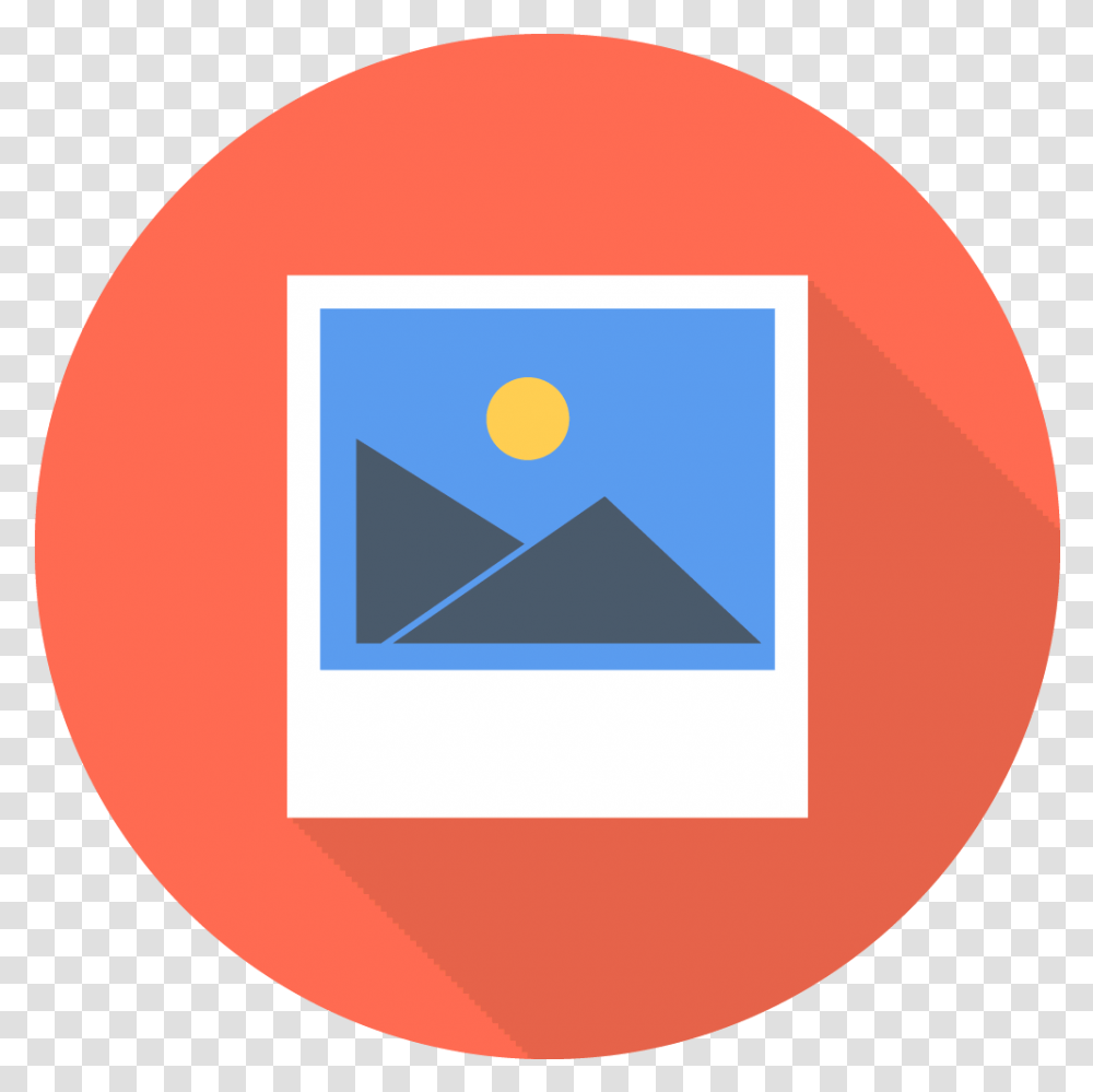 Flat Photo Icon, Triangle, Logo, Trademark Transparent Png
