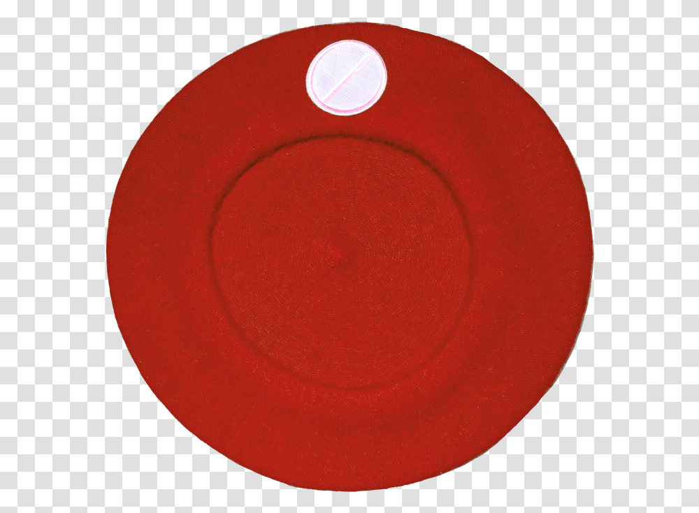 Flat Pill Beret In Red Circle, Frisbee, Toy Transparent Png