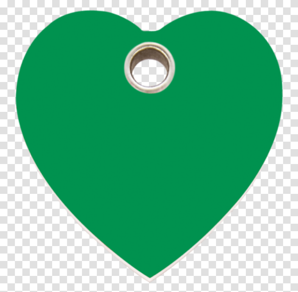 Flat Plastic Green Heart Pet Tag Small Medium Or Large Jake N Joes Sports Grille Norwood, Plectrum, Balloon, Hole Transparent Png