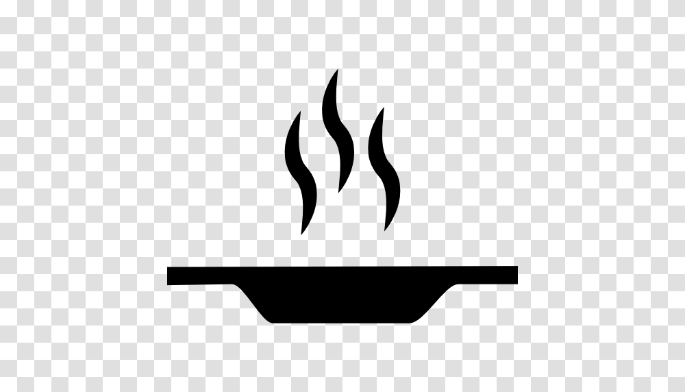 Flat Plate With Hot Food From Side View, Fire, Silhouette, Flame, Stencil Transparent Png