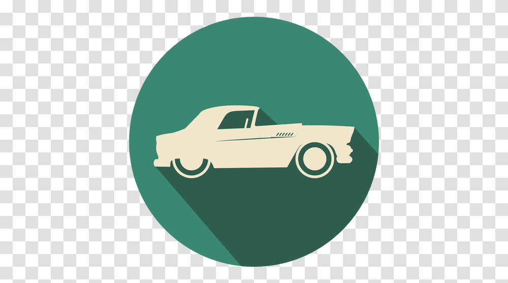 Flat Retro Car Icon & Svg Vector File Car, Vehicle, Transportation, Sports Car, Label Transparent Png
