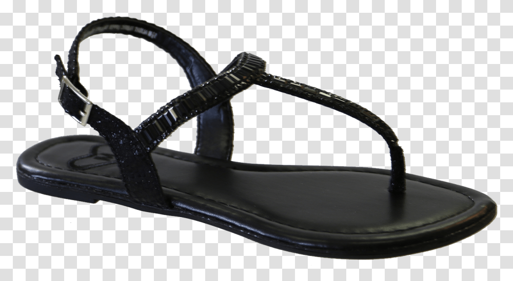 Flat Sandal Free Image Thong Sandals Black, Apparel, Footwear, Shoe Transparent Png