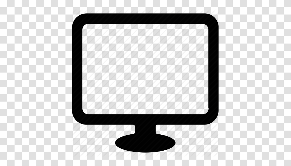 Flat Screen Modern Monitor Screen Tv Icon, Electronics, Display, Pc, Computer Transparent Png