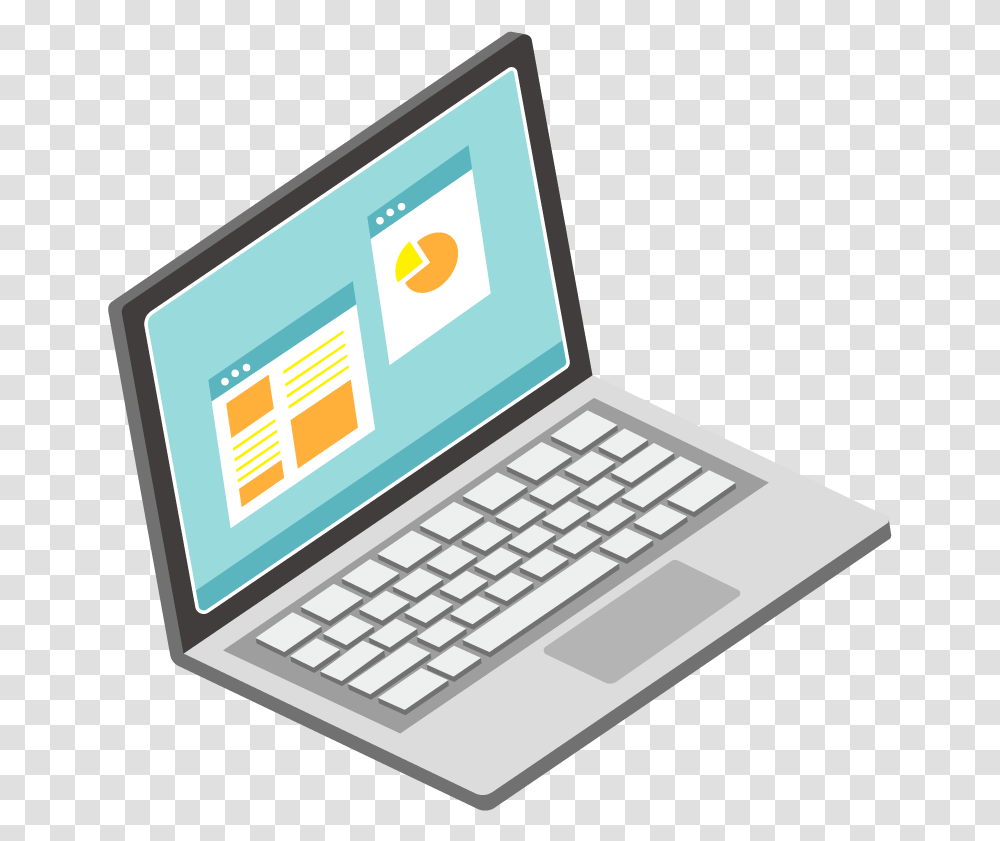 Flat Vector Laptop Background Laptop Clipart, Pc, Computer, Electronics, Computer Keyboard Transparent Png