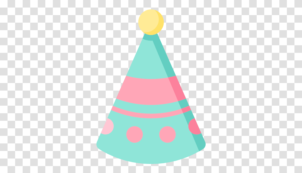Flat Version Svg Birthday Hat Icon, Clothing, Apparel, Party Hat, Rug Transparent Png