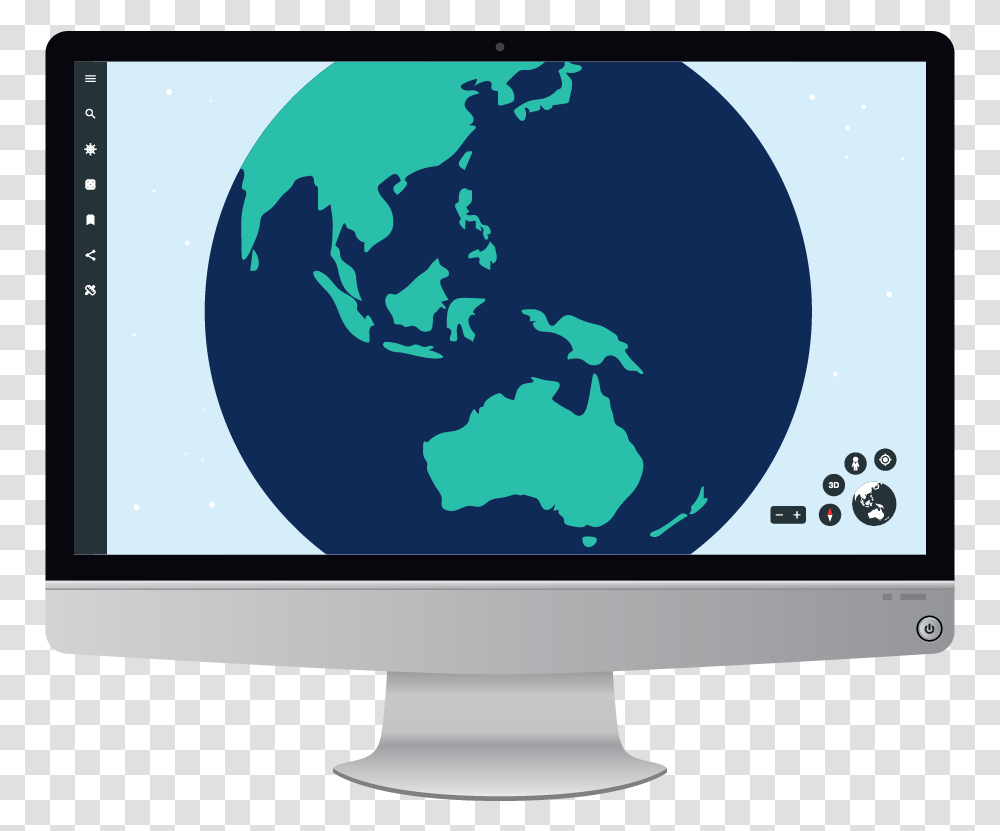Flat World Map Asia Globe Vector, Outer Space, Astronomy, Monitor, Screen Transparent Png