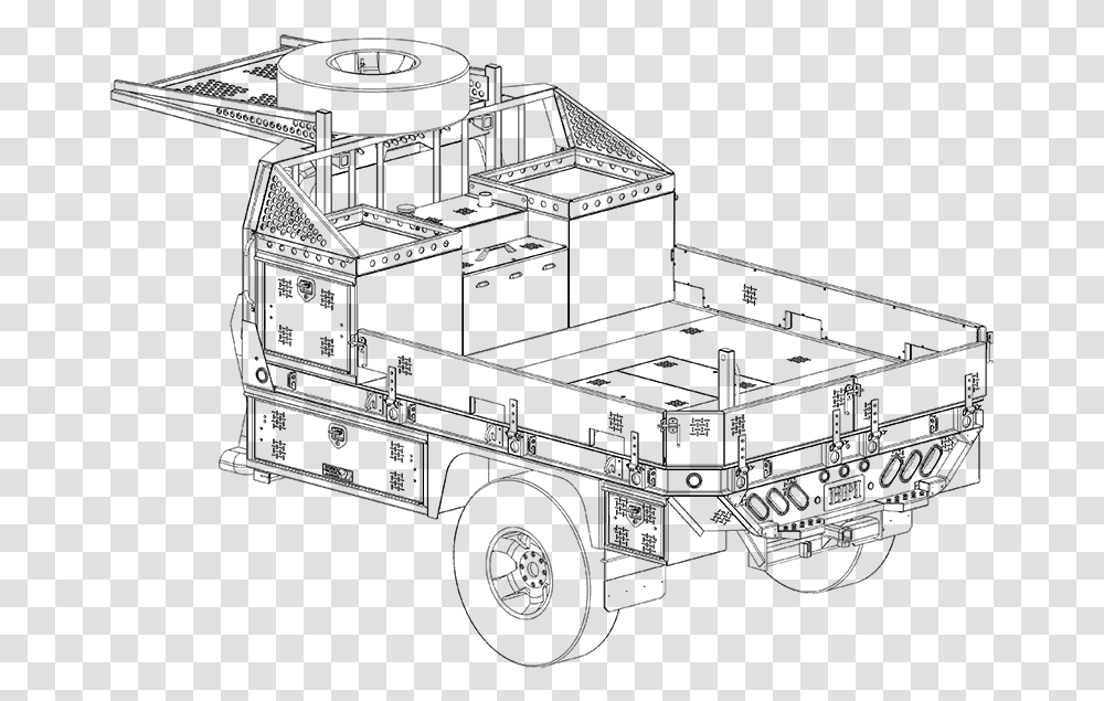 Flatbed Tow Truck Clipart Truck Flatbed Blueprints, Gray, World Of Warcraft Transparent Png