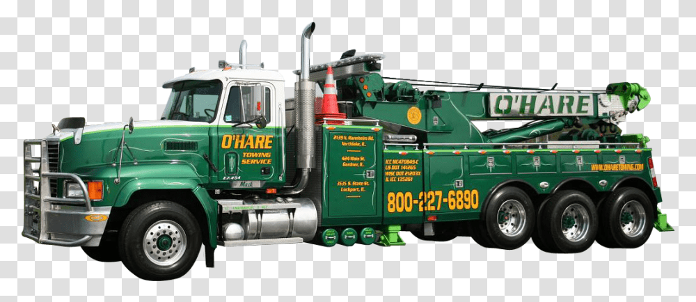 Flatbed Tow Truck O Hare Tow Truck, Fire Truck, Vehicle, Transportation, Machine Transparent Png