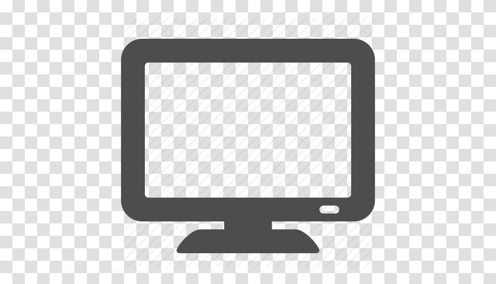 Flatscreen Monitor Screen Tv Icon, Computer, Electronics, Display, Pc Transparent Png