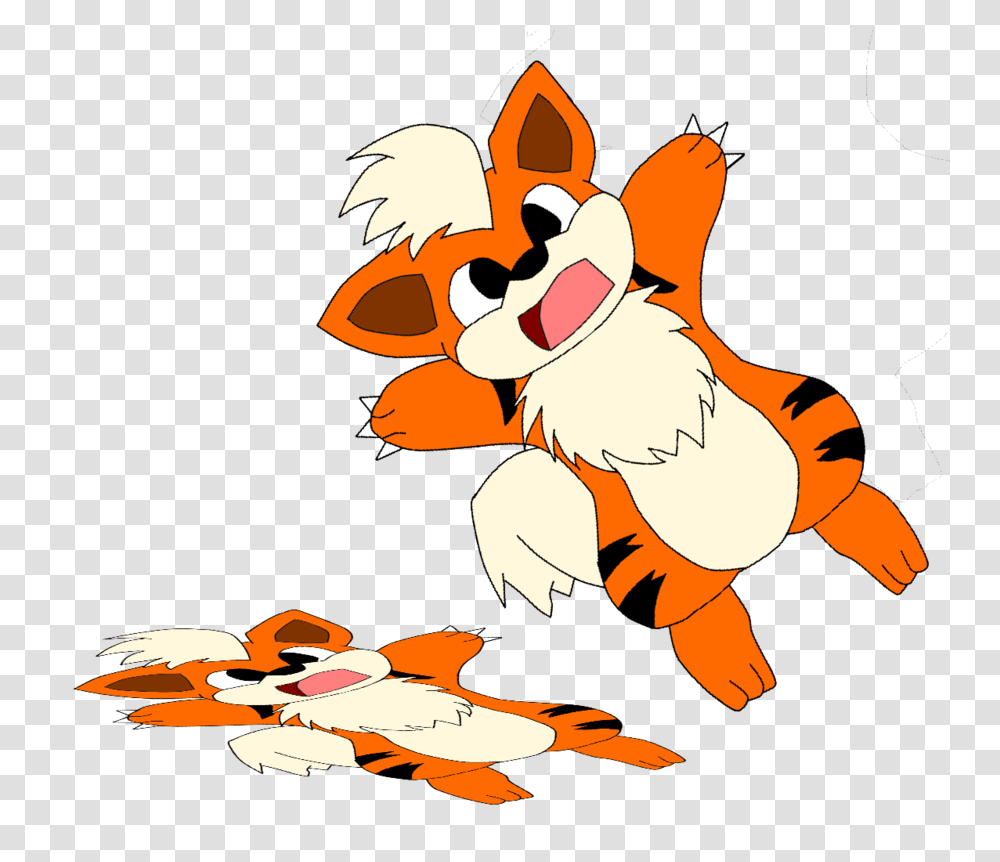 Flattened Growlithe, Fire, Flame Transparent Png