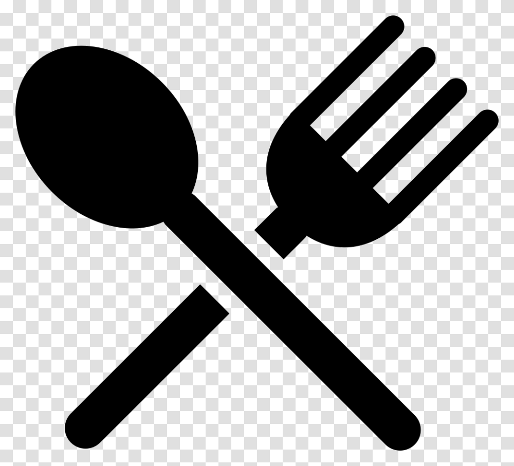 Flatware Silhouette Of A Knife And A Fork Cross Icon Free, Cutlery, Hammer, Tool, Stencil Transparent Png