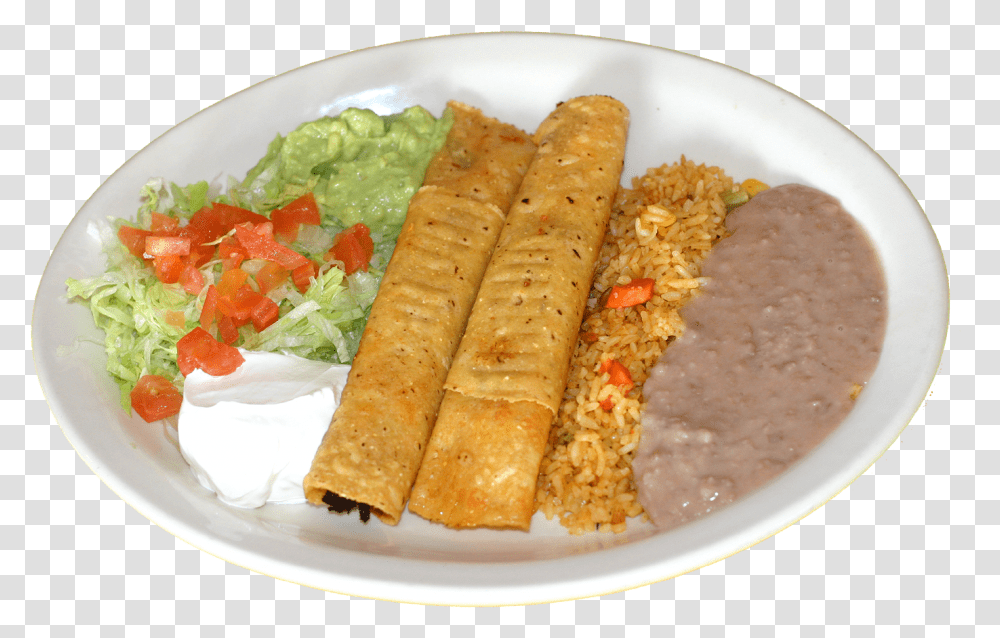 Flautas Download Curry, Food, Bread, Dish, Meal Transparent Png