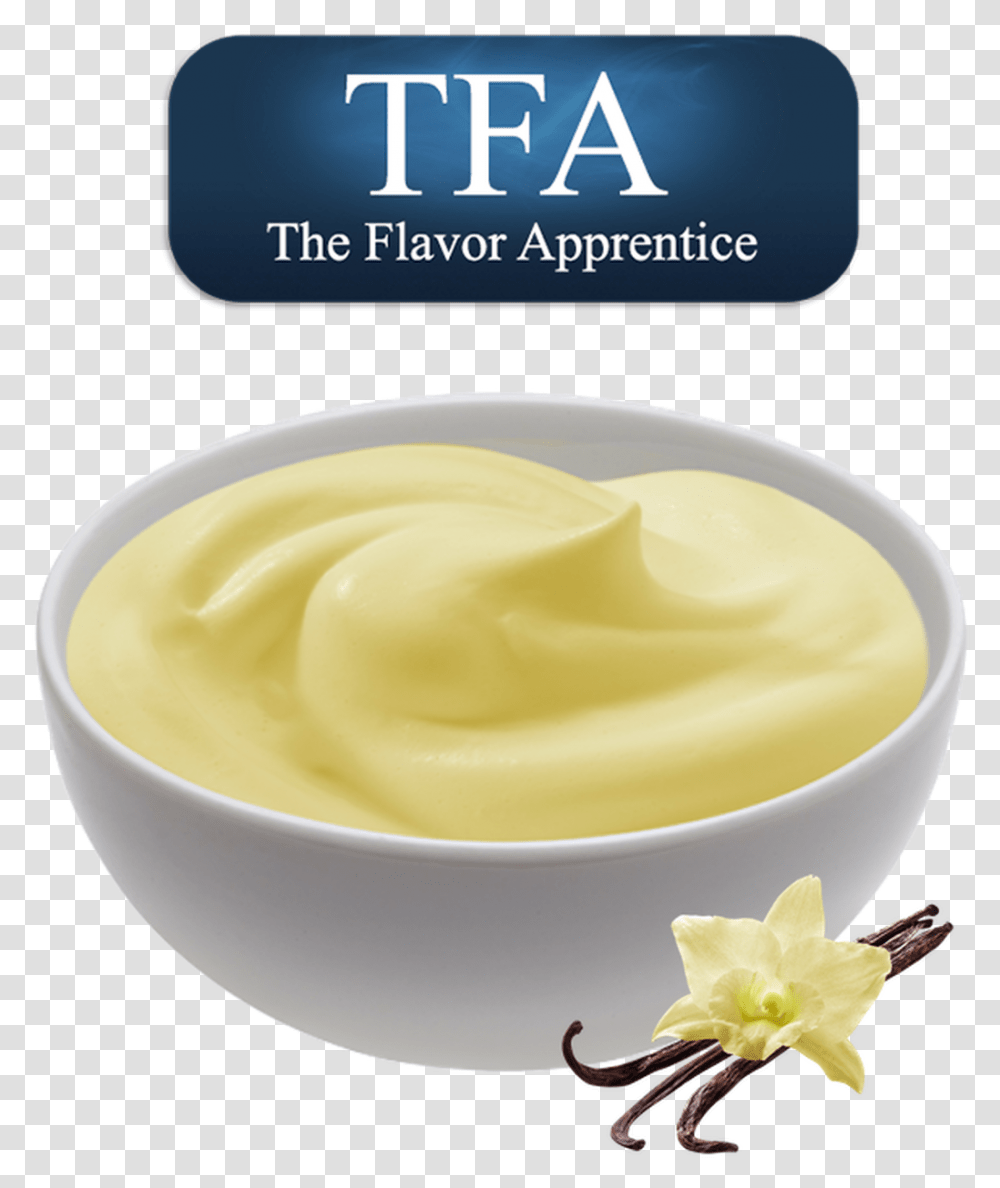 Flavor Apprentice Vanilla Custard, Mayonnaise, Food, Cream, Dessert Transparent Png