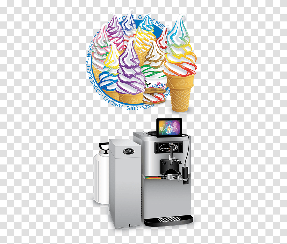 Flavor Burst Soft Serve, Cream, Dessert, Food, Creme Transparent Png