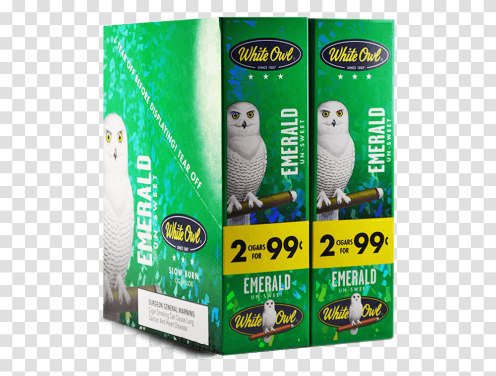Flavored White Owl Cigars, Bird, Animal, Paper, Advertisement Transparent Png