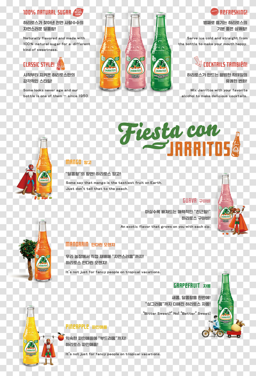 Flavors Jarritos, Pop Bottle, Beverage, Soda, Flyer Transparent Png