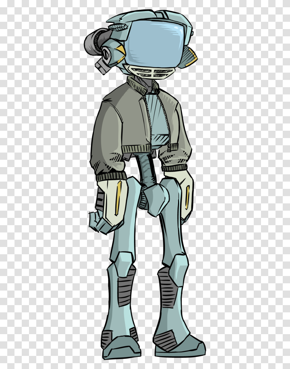 Flcl 7 Image Fooly Cooly Canti, Helmet, Person, Coat Transparent Png