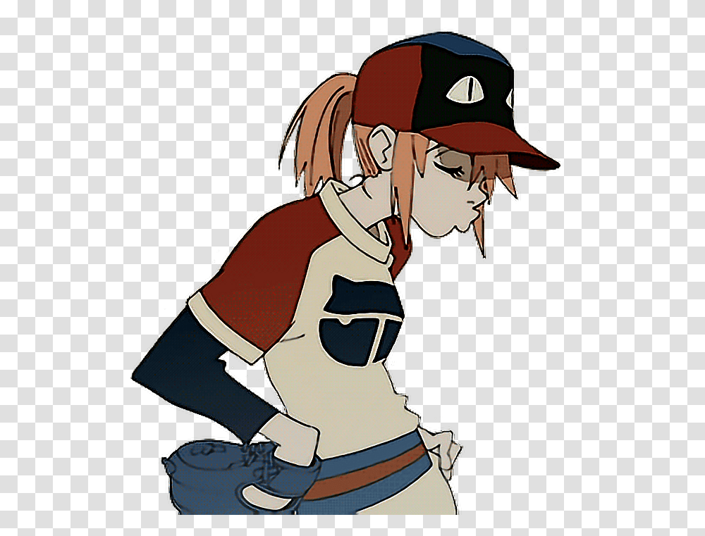 Flcl Foolycooly Haruko Anime Sticker Icon Animes Girl Gif, Comics, Book, Clothing, Apparel Transparent Png
