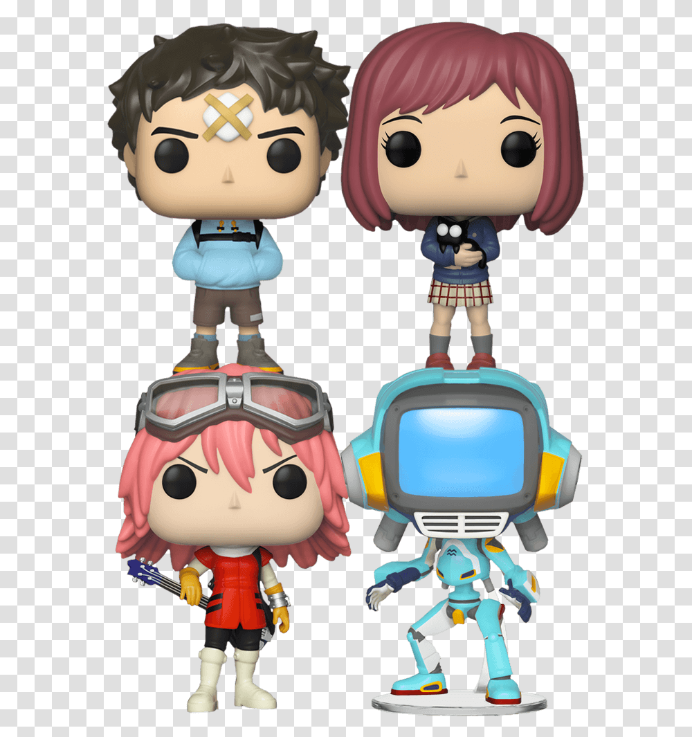 Flcl Pop Vinyl Flcl Pop, Robot, Toy, Doll Transparent Png