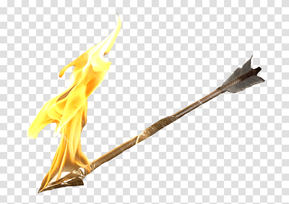 Flecha De Fogo Download Arrow On Fire, Person, Human, Bonfire Transparent Png