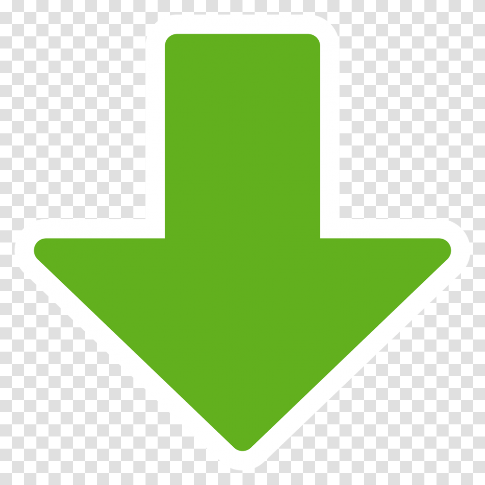 Flecha Hacia Abajo Verde, First Aid, Logo, Trademark Transparent Png