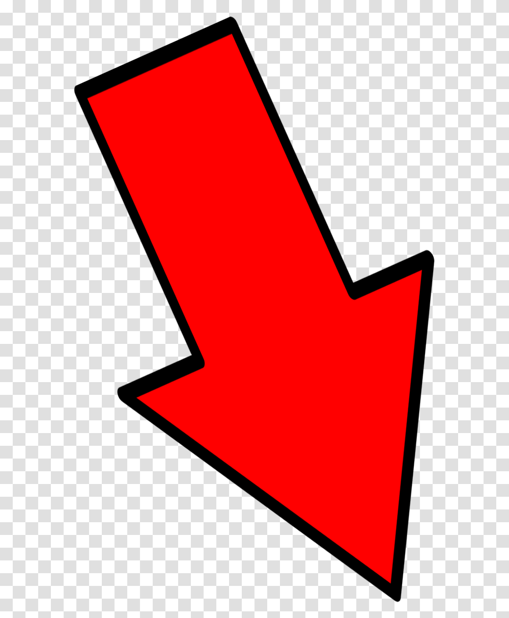 Flecha Roja Down Red Arrow, Number, Star Symbol Transparent Png