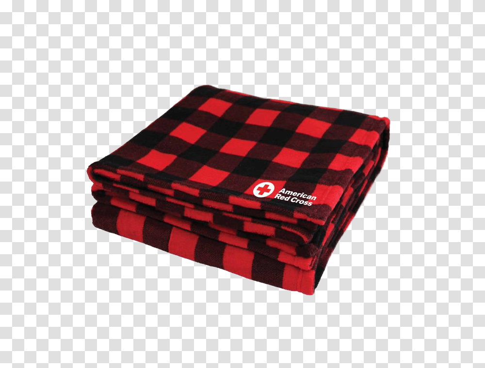 Fleece Blanket Black Red Checkered Red Cross Store, Rug, Towel, Napkin Transparent Png