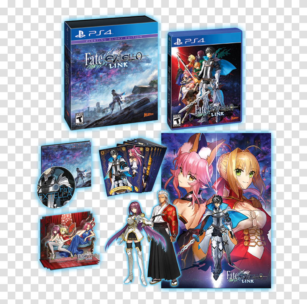 Fleeting Glory Edition For Playstation Fate Extella Link Fleeting Glory Edition, Comics, Book, Person, Human Transparent Png