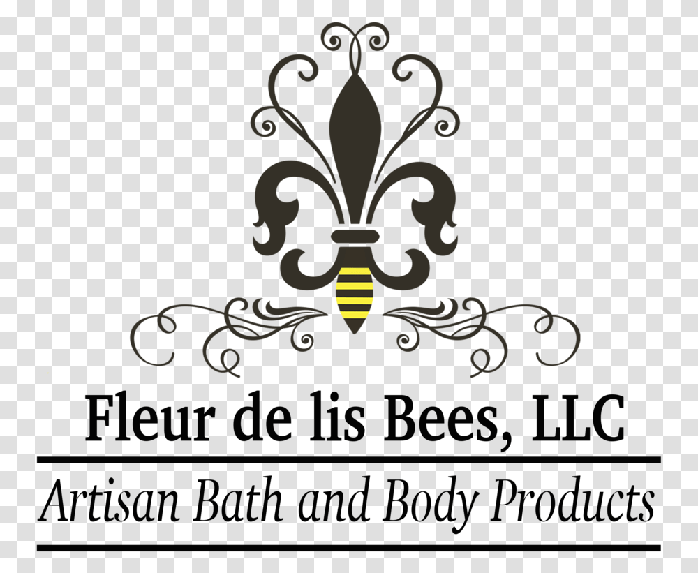 Fleur De Lis Bees Llc Bee Fleur De Lis, Floral Design, Pattern Transparent Png