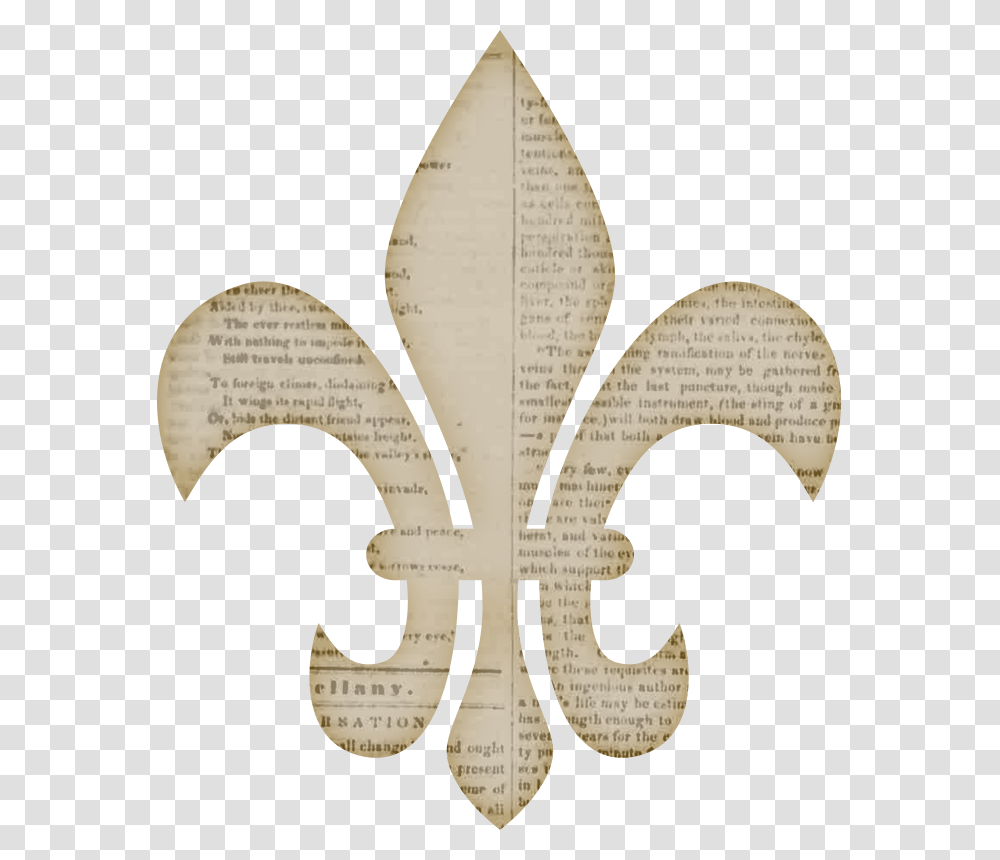 Fleur De Lis Clear Background, Page, Scroll, Paper Transparent Png