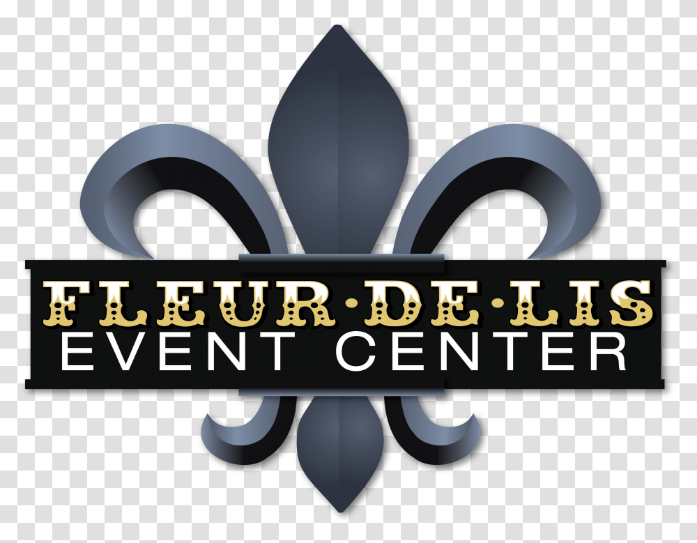 Fleur De Lis Event Center Logo, Flyer, Cutlery Transparent Png
