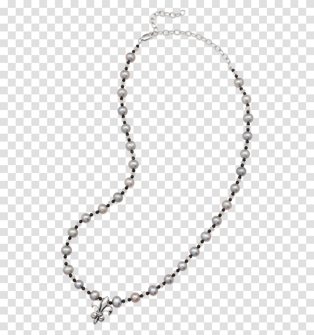 Fleur De Lis Pearl Moonstone Necklace Chain, Bead Necklace, Jewelry, Ornament, Accessories Transparent Png