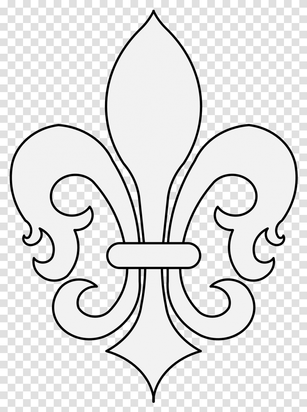 Fleur De Lis, Stencil, Emblem Transparent Png