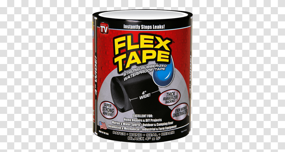 Flex Tape Can, Label, Tin, Aluminium Transparent Png