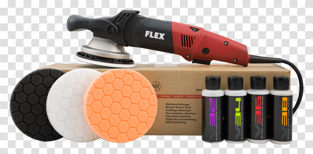 Flex Xc 3401 Vrg Dual Action Orbital Polisher Kit Amp Rotary Tool, Power Drill, Bottle, Box, Carton Transparent Png
