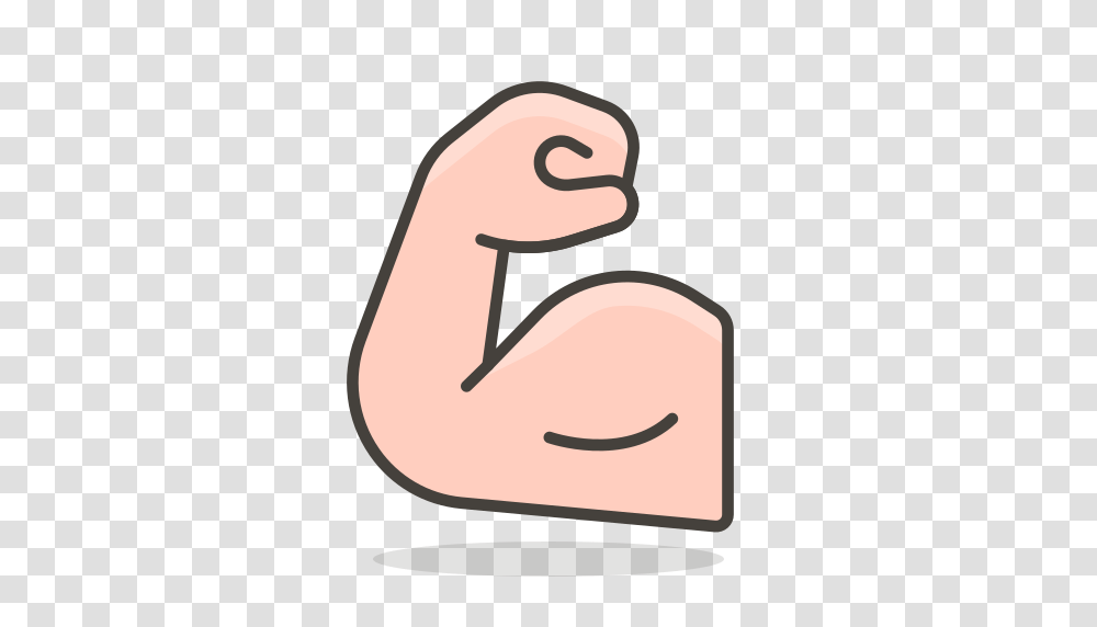 Flexed Biceps Icon Free Of Free Vector Emoji, Number, Label Transparent Png