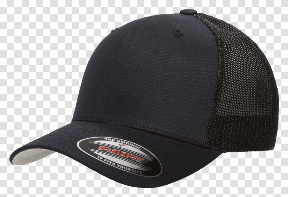 Flexfit Hat Mesh Cotton Twill Trucker Cap Baseball Cap, Apparel Transparent Png