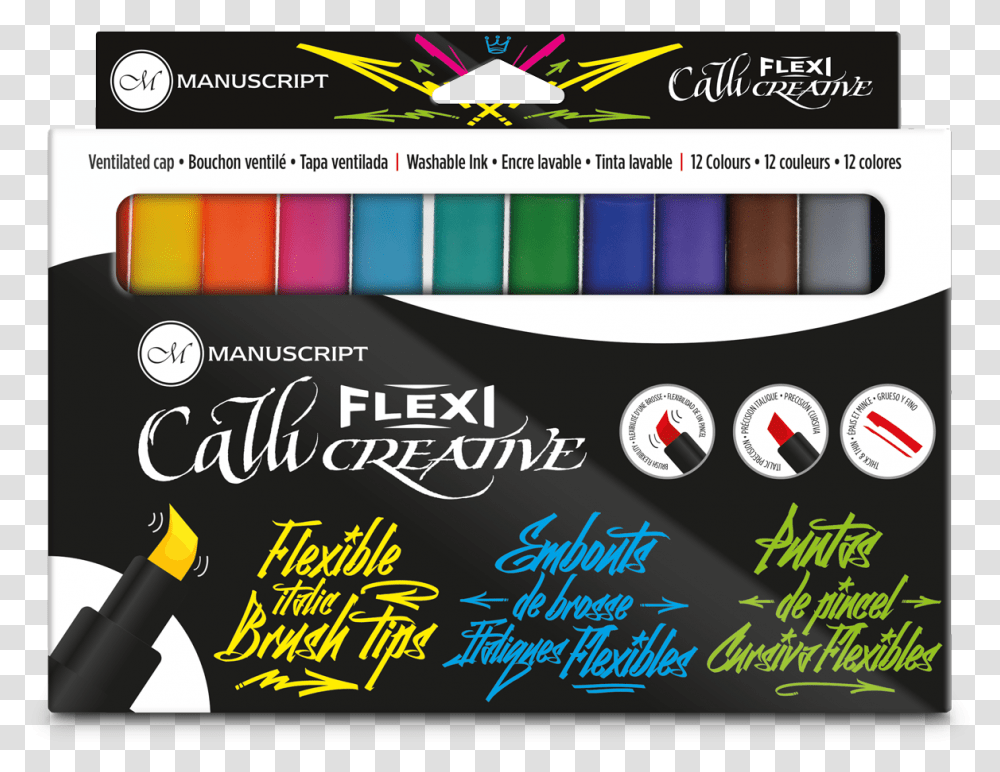 Flexi Markers PackTitle Flexi Markers Pack Callicreative Flexi Marker, Poster, Advertisement, Flyer, Paper Transparent Png