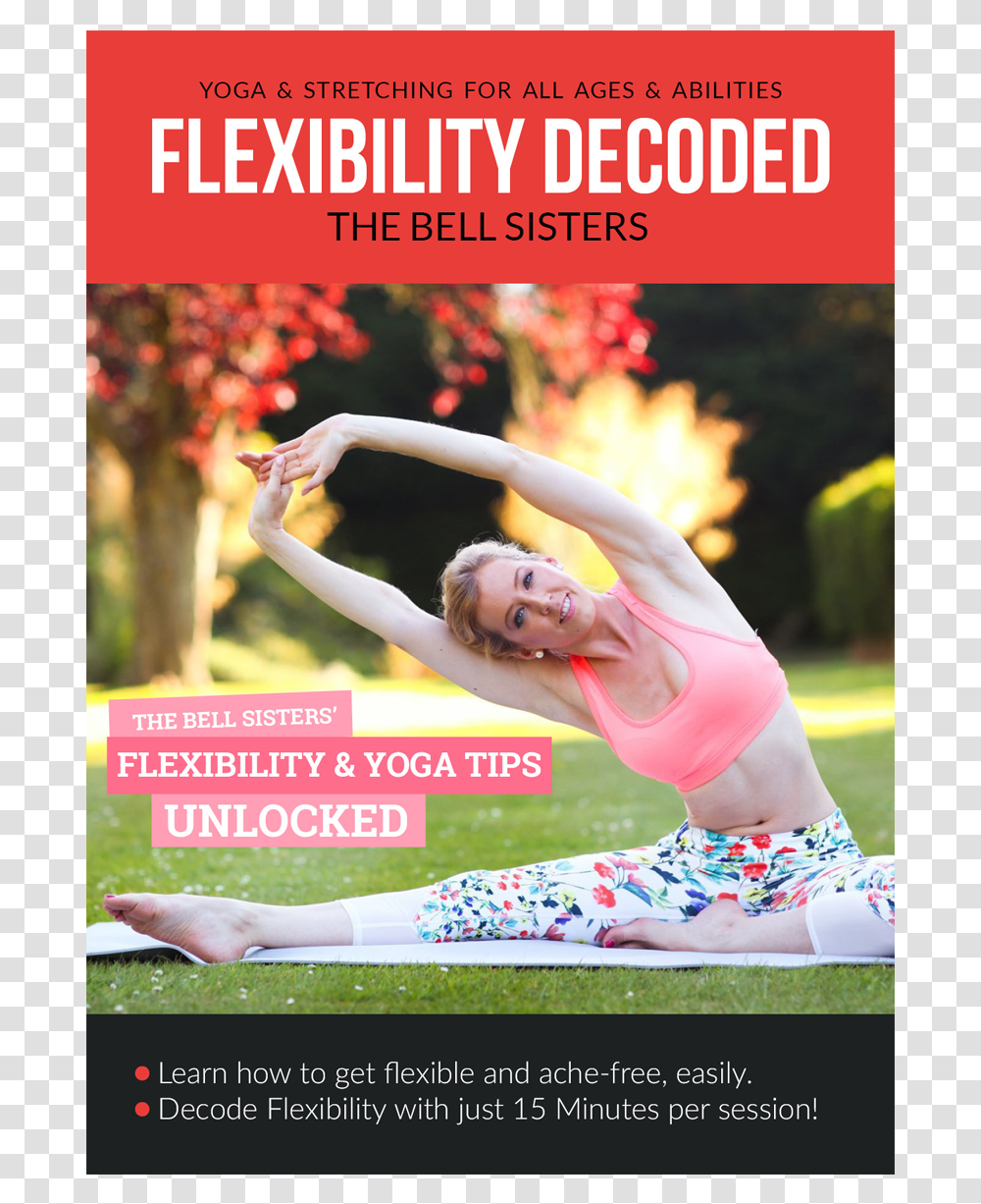 Flexibility Decoded Ebook Flyer, Person, Fitness, Working Out, Sport Transparent Png