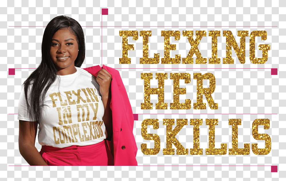Flexing Her Skills Girl, Light, Person, Human, Female Transparent Png