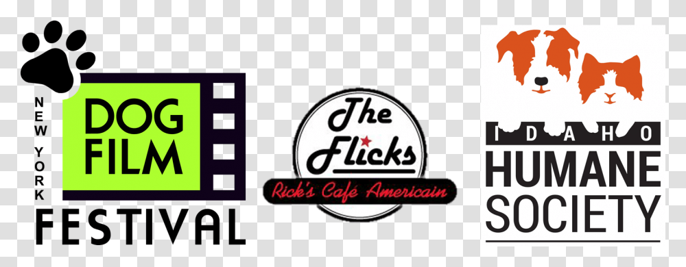 Flicks Movies Dog Film Festival Idaho Humane Society, Label, Logo Transparent Png