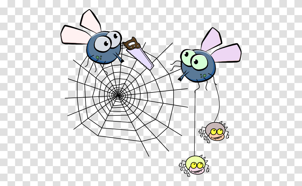 Flies Clip Art, Spider Web, Network Transparent Png