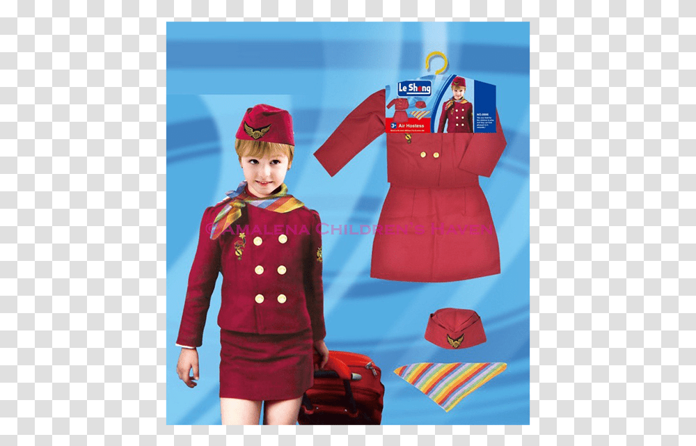 Flight Attendant Costume Philippines, Person, Girl, Female Transparent Png